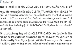 Vụ ẩu đả gây đổ máu: CLB của Xuân Nam lên tiếng rồi… xóa bài, VFF ra án Vụ ẩu đả gây đổ máu: CLB của Xuân Nam lên tiếng rồi… xóa bài, VFF ra án
