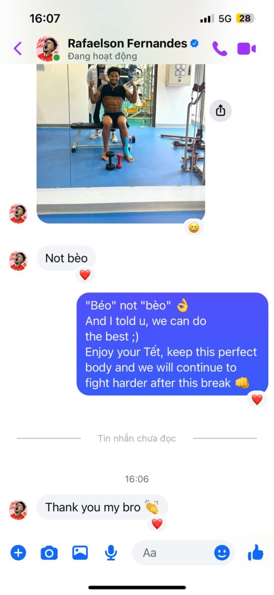 Xuân Son nhắn tin nhoay nhoáy bằng tiếng Việt cho bác sĩ nhưng... nhầm dấu: Not bèo!- Ảnh 4. Xuân Son nhắn tin nhoay nhoáy bằng tiếng Việt cho bác sĩ nhưng... nhầm dấu: Not bèo!- Ảnh 4.