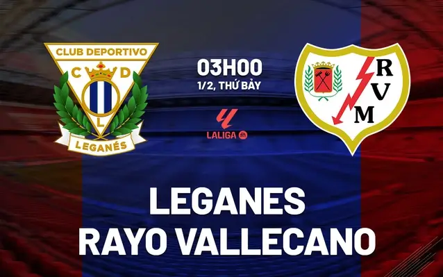 Soi kèo Leganes vs Rayo Vallecano vòng 22 La Liga 2024/25.
