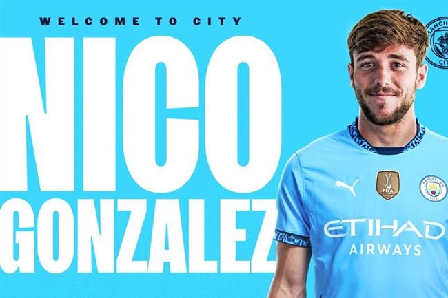 Man City hoàn tất thương vụ Nico Gonzalez Man City hoan tat thuong vu Nico Gonzalez