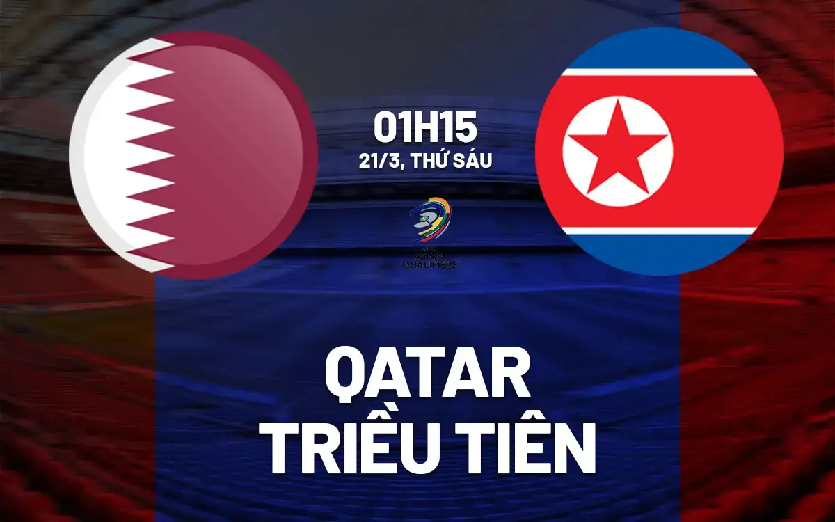 Nhận định Qatar vs CHDCND Triều Tiên (01h15 ngày 21/3): Al-Annabi áp đảo tại vòng loại World Cup