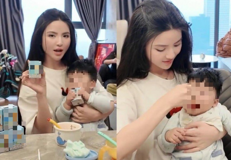 Chu Thanh Huyền bị chỉ trích đem con trai ra để quảng cáo bất chấp cho một sản phẩm sữa của Hàn Quốc.