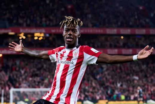 Nico Williams được nhiều đội bóng lớn quan tâm. Nico Williams duoc nhieu doi bong lon quan tam.